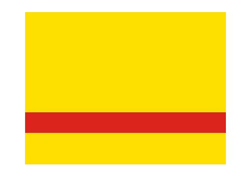 Laminat grawerski żółty / czerwony grawerunek